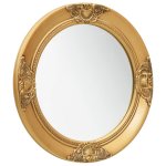 Vidaxl miroir mural style baroque 50 cm dor