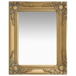 Vidaxl miroir mural style baroque 50x40 cm dor