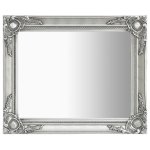 Vidaxl miroir mural style baroque 50x60 cm argent