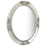 Vidaxl miroir mural style baroque 50x60 cm argenté Vidaxl miroir mural style baroque 50x60 cm argenté