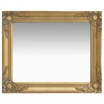 Vidaxl miroir mural style baroque 50x60 cm dor
