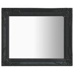 Vidaxl miroir mural style baroque 50x60 cm noir