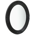 Vidaxl miroir mural style baroque 50x60 cm noir