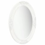 Vidaxl miroir mural style baroque 50x70 cm blanc Vidaxl miroir mural style baroque 50x70 cm blanc