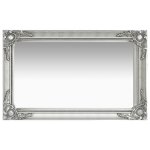 Vidaxl miroir mural style baroque 50x80 cm argent