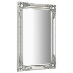 Vidaxl miroir mural style baroque 60x100 cm argent�