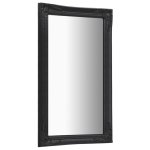 Vidaxl miroir mural style baroque 60x100 cm noir