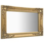 Vidaxl miroir mural style baroque 60x40 cm dor