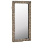 Vidaxl miroir osier marron 50 x 100 cm