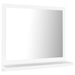 Vidaxl miroir de salle de bain blanc 40x10, 5x37 cm agglomr