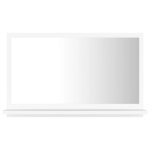 Vidaxl miroir de salle de bain blanc 60x10, 5x37 cm agglomr