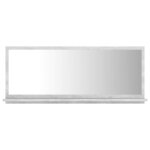 Vidaxl miroir de salle de bain gris bton 90x10, 5x37 cm agglomr