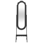 Vidaxl miroir sur pied noir 46x48x164 cm