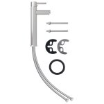 Vidaxl mitigeur de salle de bain nickel 12x30 cm