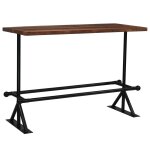 Vidaxl mobilier de bar 7 pcs bois de rcupration massif