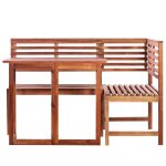 Vidaxl mobilier de bistro 2 pcs bois d'acacia massif