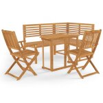 Vidaxl mobilier de bistro 4 pcs bois d'acacia solide