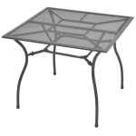 Vidaxl mobilier  dner 5 pcs et chaises pliables acier anthracite