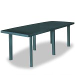 Vidaxl mobilier  dner d'extrieur 11 pcs plastique vert