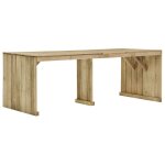Vidaxl mobilier  dner d'extrieur 7 pcs pin imprgn