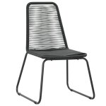 Vidaxl mobilier à dîner d'extérieur 7 pcs résine tressée noir Vidaxl mobilier à dîner d'extérieur 7 pcs résine tressée noir