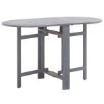Vidaxl mobilier  dner de jardin 5 pcs bois d'acacia massif gris