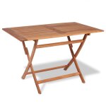 Vidaxl mobilier  dner de jardin 5 pcs bois de teck massif