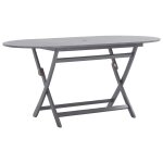Vidaxl mobilier à dîner de jardin 7 pcs bois d'acacia massif gris Vidaxl mobilier à dîner de jardin 7 pcs bois d'acacia massif gris