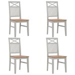 Vidaxl mobilier de salle  manger 5 pcs bois de chne solide