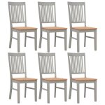 Vidaxl mobilier de salle  manger 7 pcs bois de chne solide