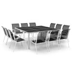 Vidaxl mobilier de salle � manger d'ext�rieur 13 pc acier