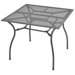 Vidaxl mobilier de salle  manger d'extrieur 5 pcs acier anthracite