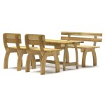 Vidaxl mobilier de salle  manger de jardin 4 pcs bois de pin imprgn