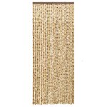 Vidaxl moustiquaire beige et marron 56x185 cm chenille