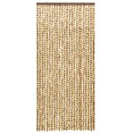 Vidaxl moustiquaire beige et marron 90x220 cm chenille