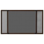 Vidaxl moustiquaire extensible pour fentres marron (100 - 193)x75 cm