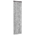 Vidaxl moustiquaire gris et blanc 56 x 185 cm chenille