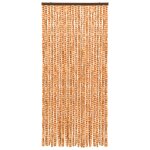 Vidaxl moustiquaire ocre et blanc 90x220 cm chenille