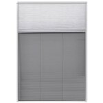 Vidaxl moustiquaire plisse pour fentre 160 x 80 cm avec store occultant