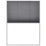 Vidaxl moustiquaire plisse pour fentre aluminium 60 x 80 cm