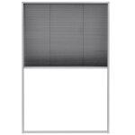 Vidaxl moustiquaire plisse pour fentre aluminium 80 x 120 cm