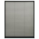 Vidaxl moustiquaire plisse  fentre aluminium anthracite 110x160 cm
