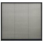 Vidaxl moustiquaire plisse  fentre aluminium anthracite 130x100 cm