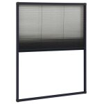 Vidaxl moustiquaire plisse pour fentre aluminium anthracite 60x80 cm