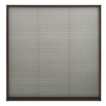 Vidaxl moustiquaire plisse pour fentre aluminium marron 120x120 cm