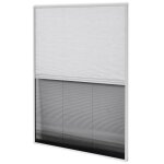 Vidaxl moustiquaire plisse pour fentre et store aluminium 80 x 100cm
