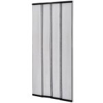 Vidaxl moustiquaire rideau  4 bandes 220 x 100 cm noir polyester