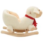 Vidaxl mouton à bascule avec dossier peluche 60 x 32 x 50 cm blanc Vidaxl mouton à bascule avec dossier peluche 60 x 32 x 50 cm blanc