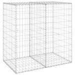Vidaxl mur en gabion avec couvercles acier galvanis 100x60x100 cm