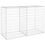 Vidaxl mur en gabion avec couvercles acier galvanis 150x60x100 cm